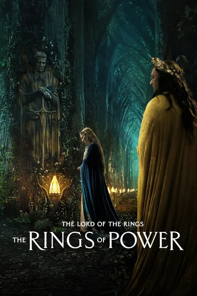 cartel de la serie El Señor de los Anillos: Los anillos de poder