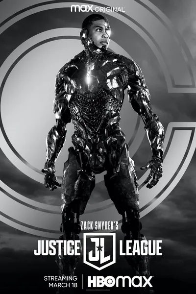 cartel de la serie La Liga de la Justicia de Zack Snyder