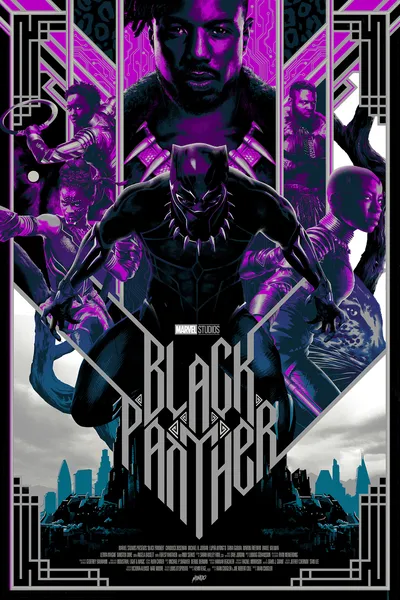 cartel de la serie Black Panther