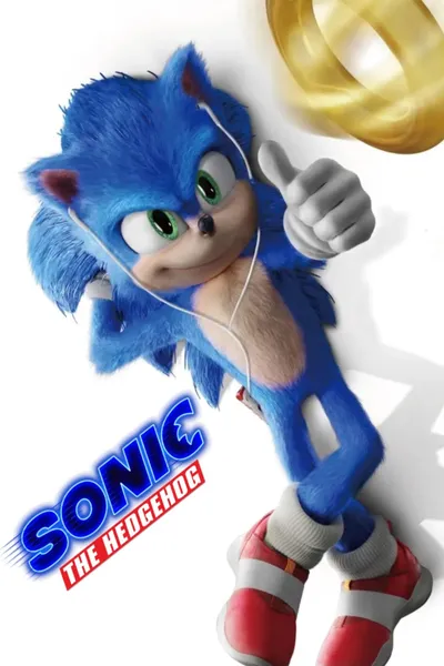 cartel de la serie Sonic: La película