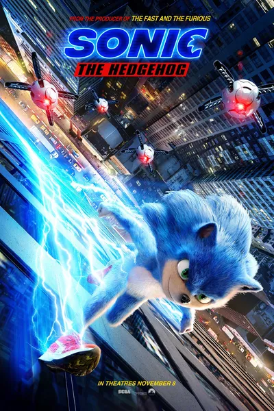 cartel de la serie Sonic: La película