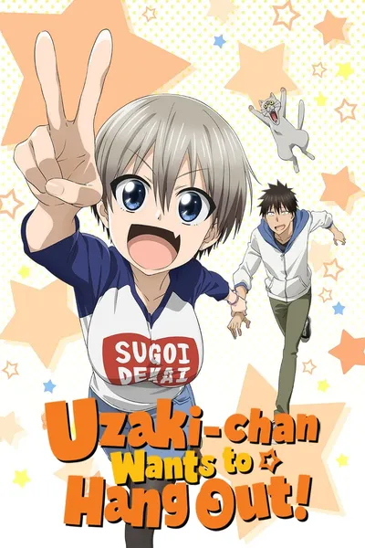 cartel de la serie Uzaki-chan wa Asobitai!