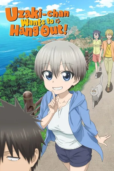cartel de la serie Uzaki-chan wa Asobitai!