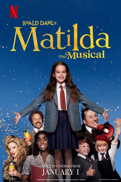 cartel de la serie Matilda de Roald Dahl: El musical