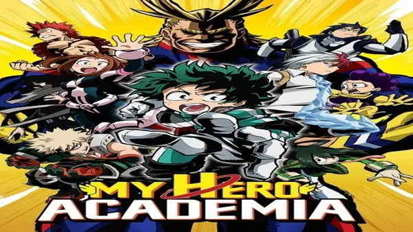 cartel de la serie My Hero Academia