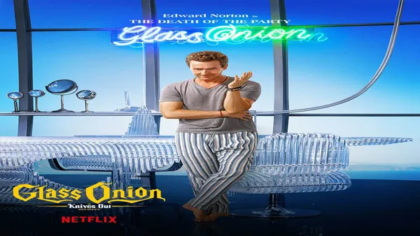 cartel de la serie Puñales por la espalda: El misterio de Glass Onion